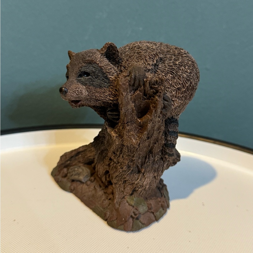 Vintage Tim Wolfe Tom Clark Calhoun Raccoon Figurine Signed 96